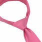 (Koralle) Uni Seidenkrawatte 6cm Knotenansicht Detail Seidenglanz