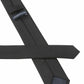 (Schwarz) Uni Seidenkrawatte 6cm Rückseite mit Label Detail