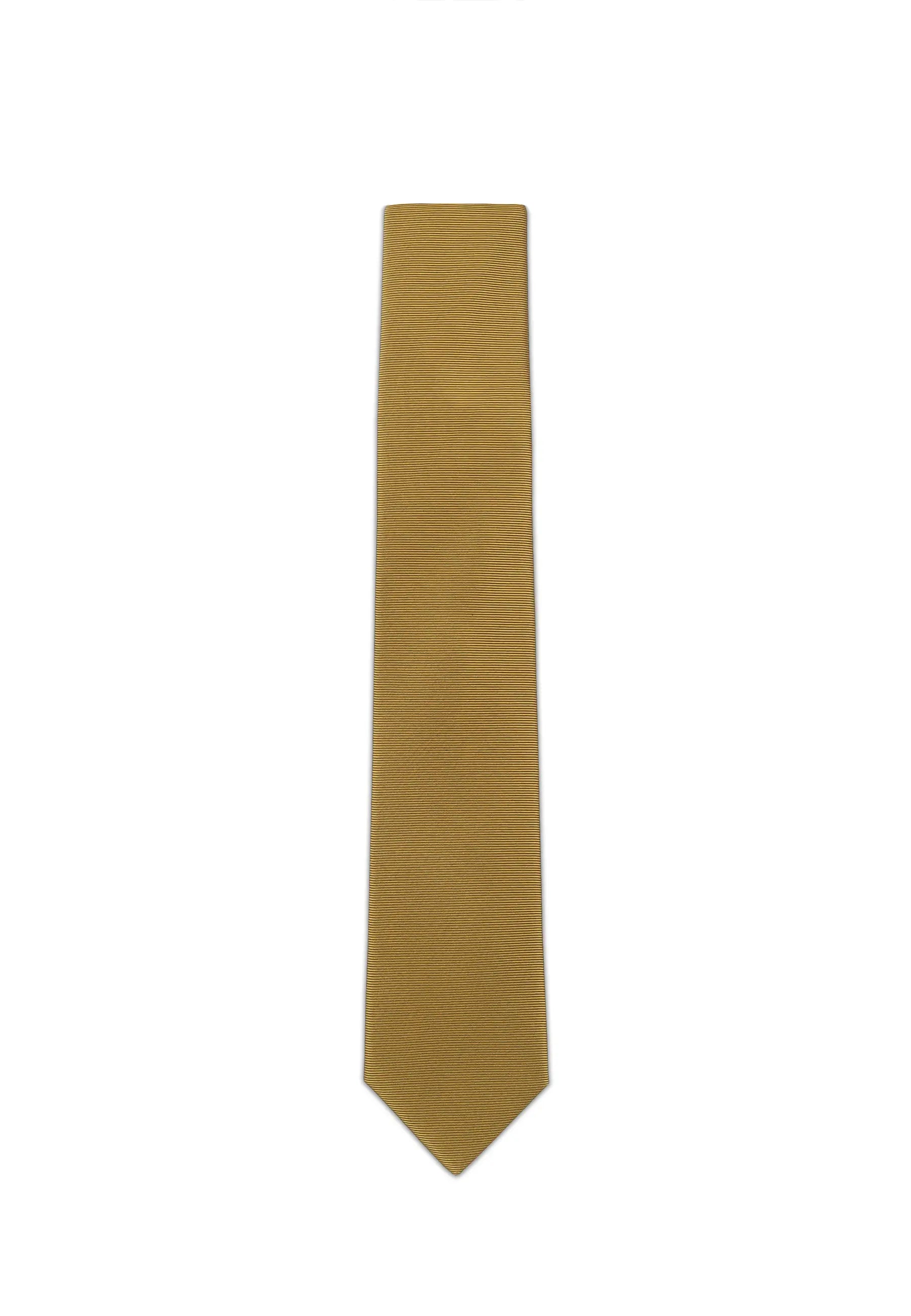 (Messing) Uni Seidenkrawatte Herren 6cm schmal in voller Länge