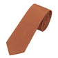 (Bronze) Uni Seidenkrawatte Herren 6cm schmal aufgerollt