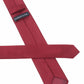 (Mittelrot) Uni Seidenkrawatte 6cm Rückseite mit Label Detail