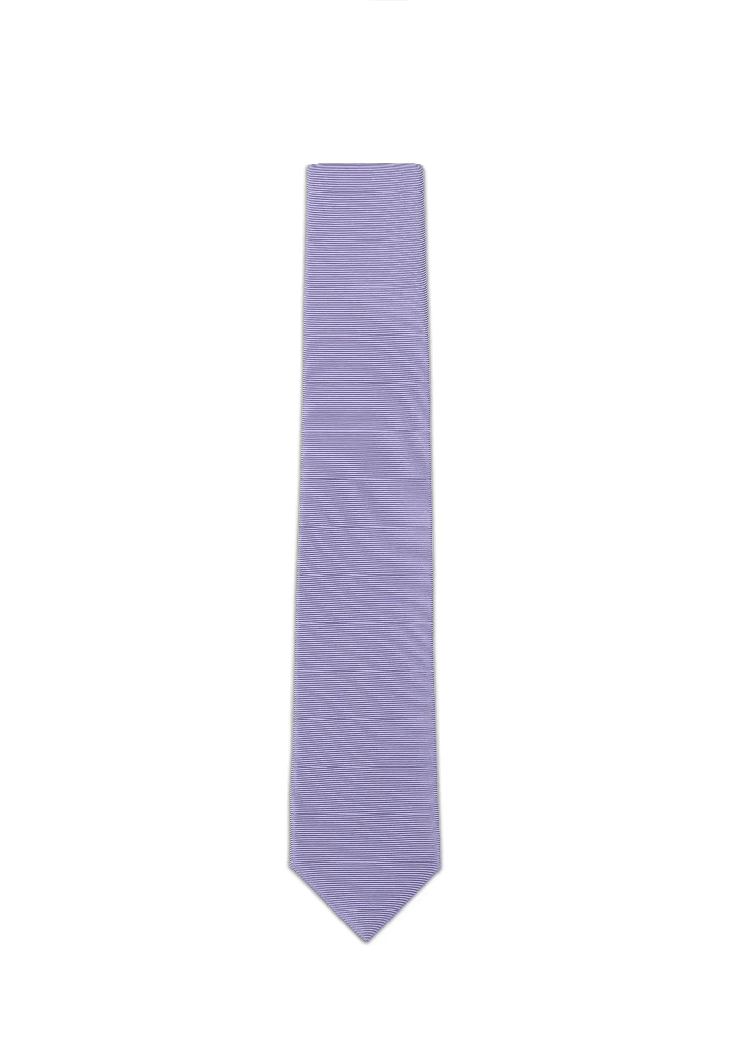 (Flieder) Uni Seidenkrawatte Herren 6cm schmal in voller Länge