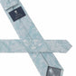 (Petrol) Krawatte Paisley Seide – Rückseite mit Prince Bowtie Label