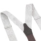 (Beige) Hosenträger Paisley Seide Detailansicht – Rückenteil mit echtem Rindsleder
