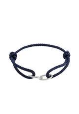 (Marine) Armband aus Edelstahl & Seil – Amalfi – Frontalansicht