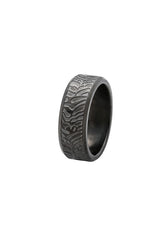 Ring aus Edelstahl – Rovere – Schwarz