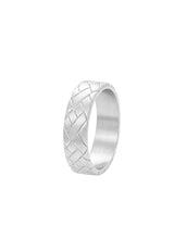 (Silber) Ring aus Edelstahl – Rigel – Frontalansicht
