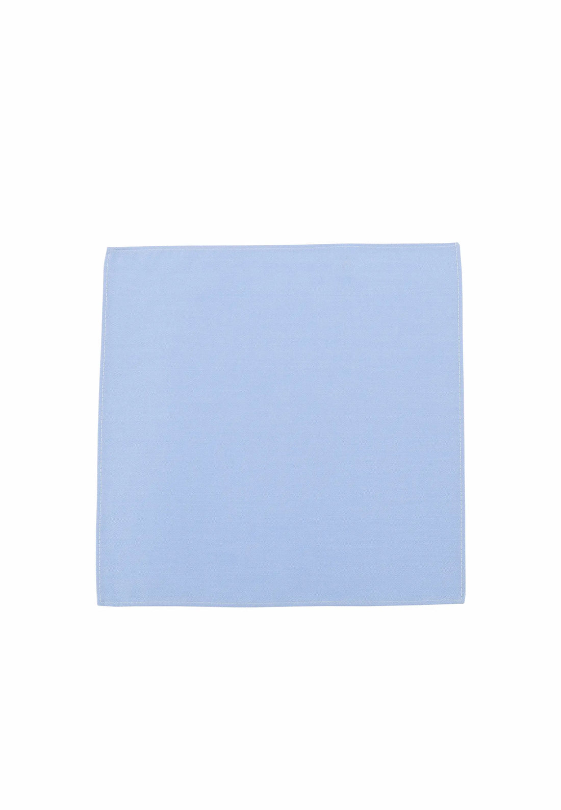 (Hellblau) hellblaues einstecktuch 28x28 cm baumwolle uni frontansicht fuer anzug brusttasche