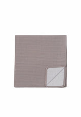 (Beige) Einstecktuch Herren aus 100% Seide Picoté 28x28cm Detailansicht
