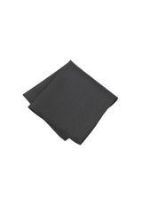 (Schwarz) Einstecktuch Herren aus 100% Seide Picoté 28x28cm gefaltet