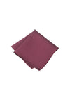(Weinrot) Einstecktuch Herren aus 100% Seide Picoté 28x28cm gefaltet
