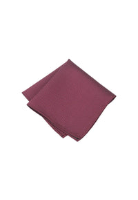 (Weinrot) Einstecktuch Herren aus 100% Seide Picoté 28x28cm gefaltet