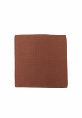 (Bronze) Einstecktuch Herren aus 100% Seide Picoté 28x28cm flach