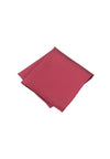 (Mittelrot) Einstecktuch Herren aus 100% Seide Picoté 28x28cm gefaltet