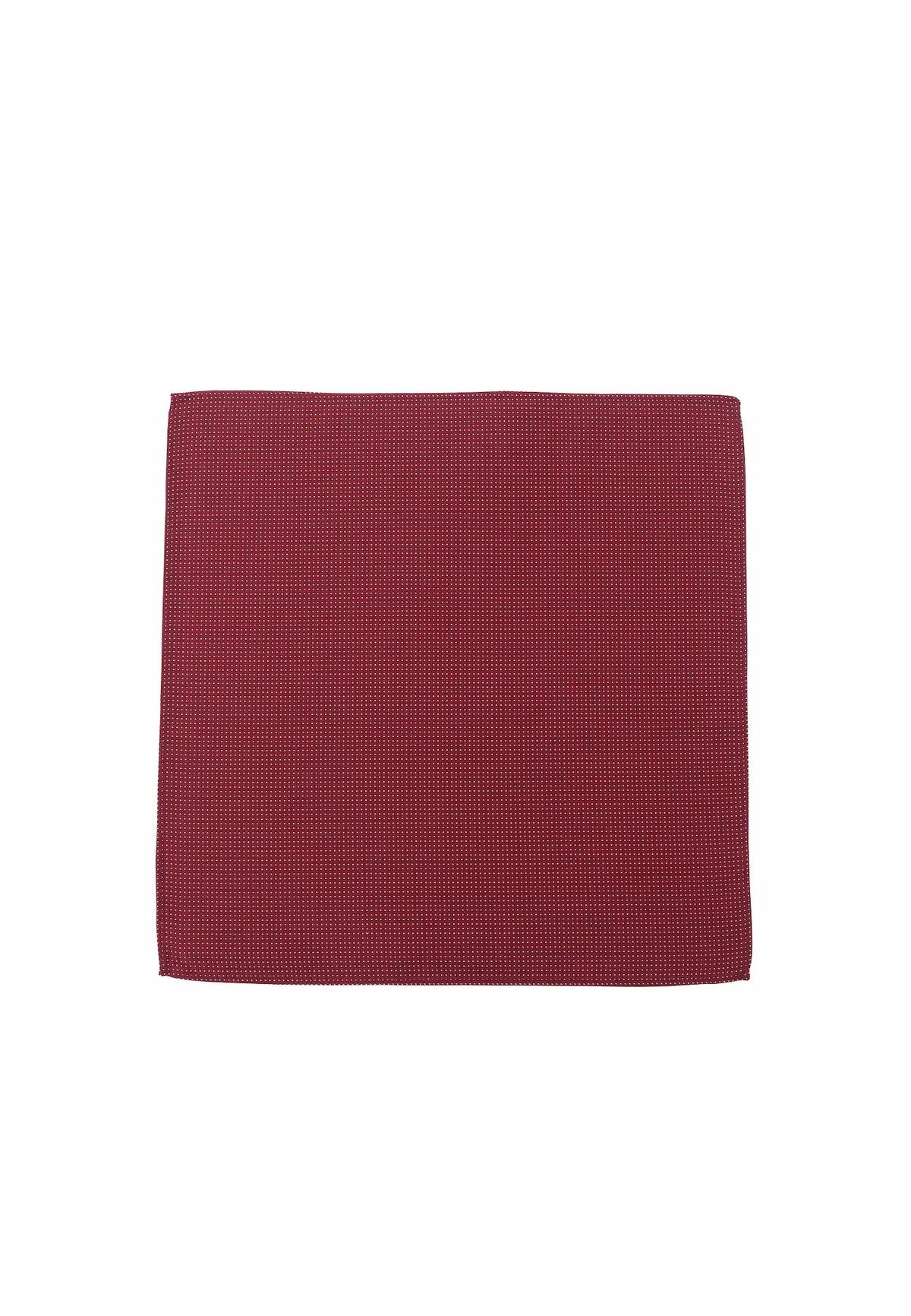 (Bordeaux) Einstecktuch Herren aus 100% Seide Picoté 28x28cm flach