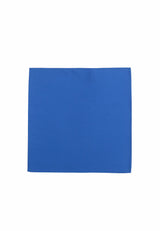 (Blau) Uni Einstecktuch aus Seide 28x28cm
