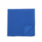 (Blau) Uni Einstecktuch aus Seide Rückseite 28x28cm
