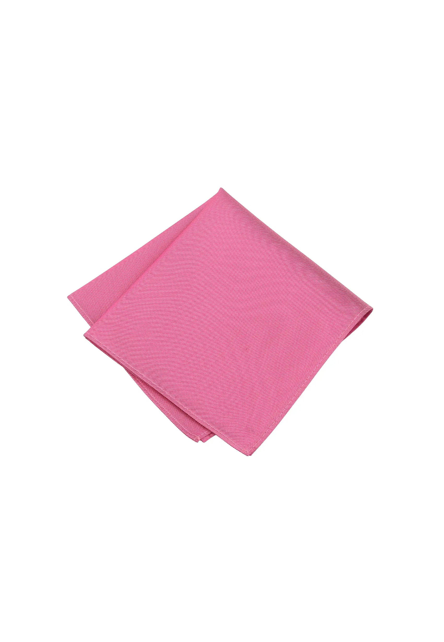 (Koralle) Uni Einstecktuch aus Seide gefaltet 28x28cm
