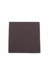 (Dunkelbraun) Uni Einstecktuch aus Seide 28x28cm