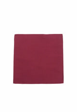 (Weinrot) Uni Einstecktuch aus Seide 28x28cm