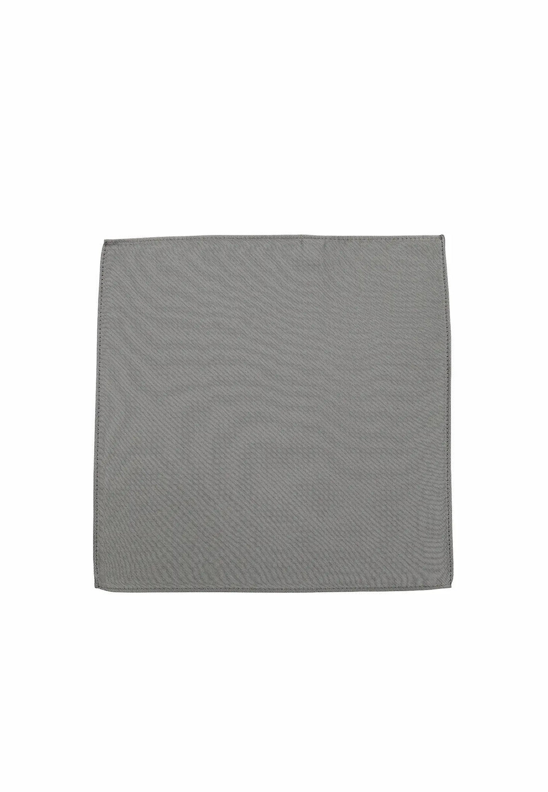 (Hellbeige) Uni Einstecktuch aus Seide 28x28cm