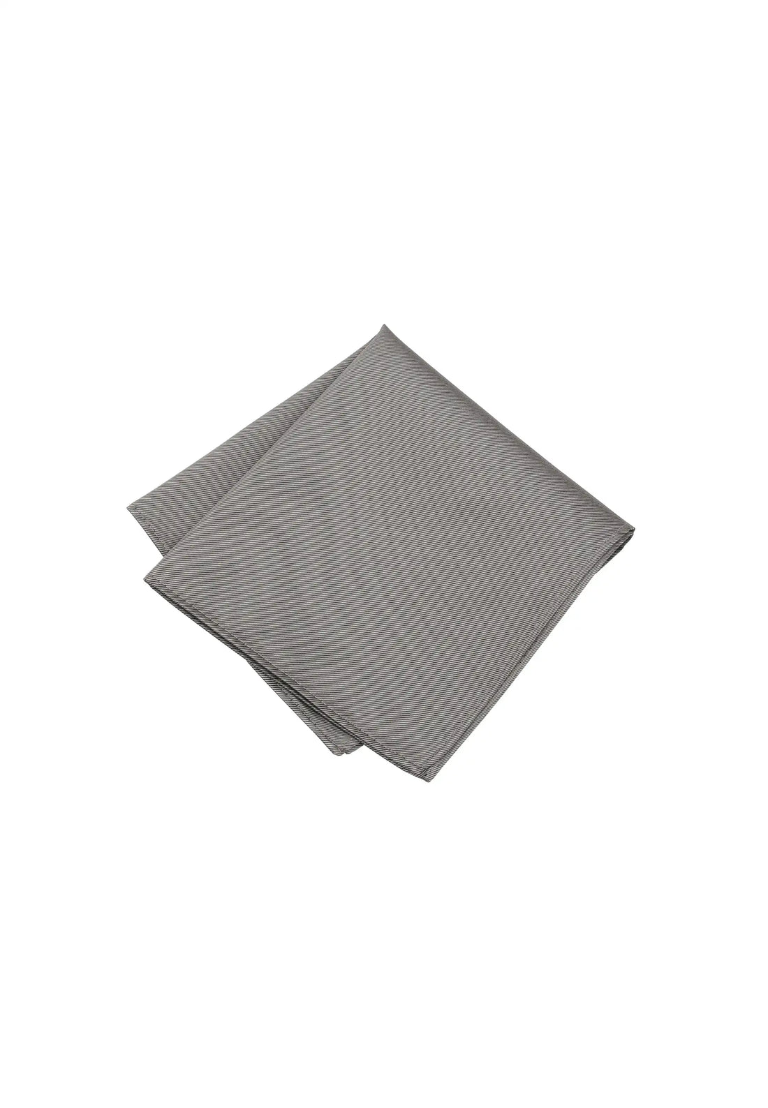 (Hellbeige) Uni Einstecktuch aus Seide gefaltet 28x28cm