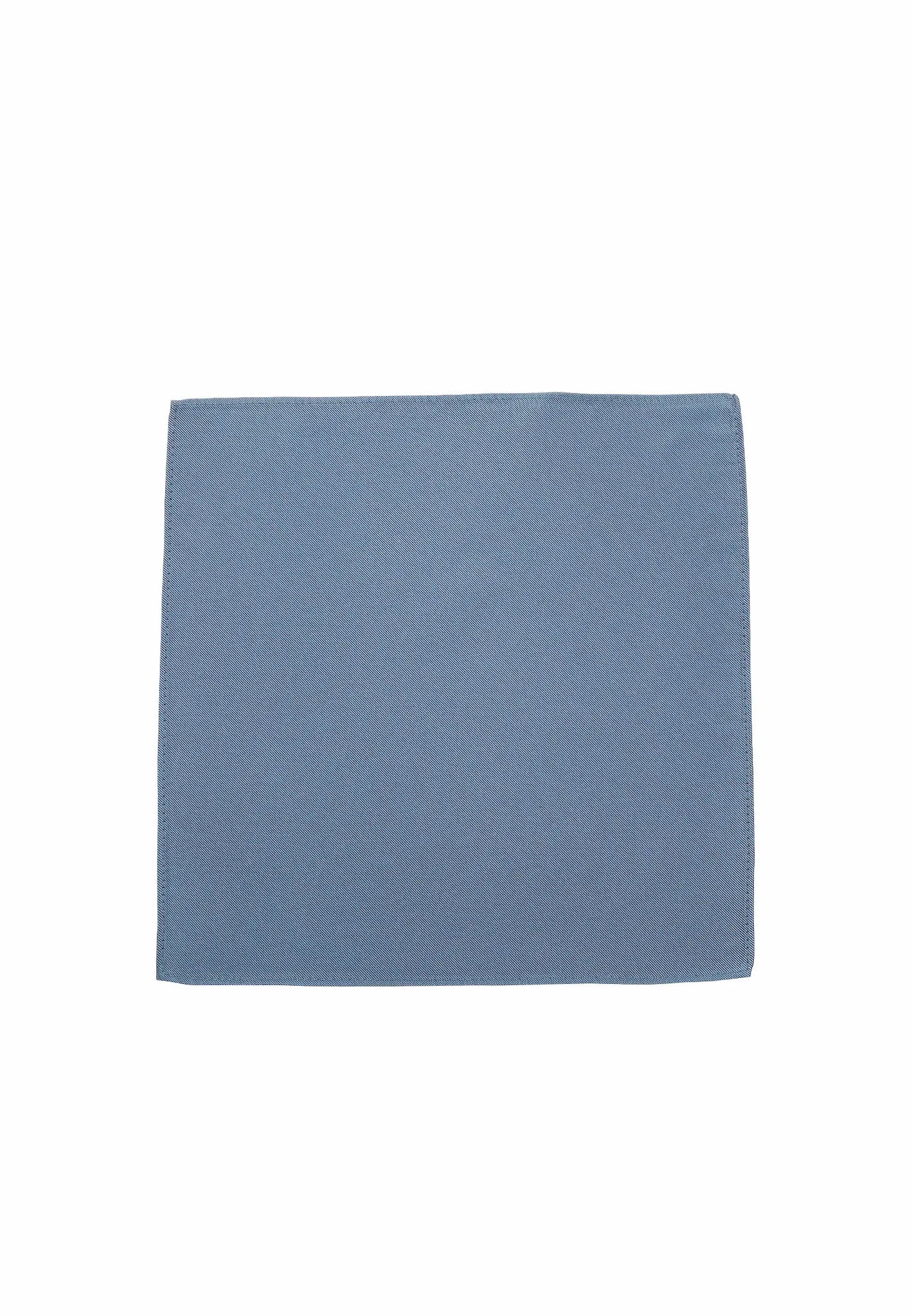 (Oceanblau) Uni Einstecktuch aus Seide 28x28cm