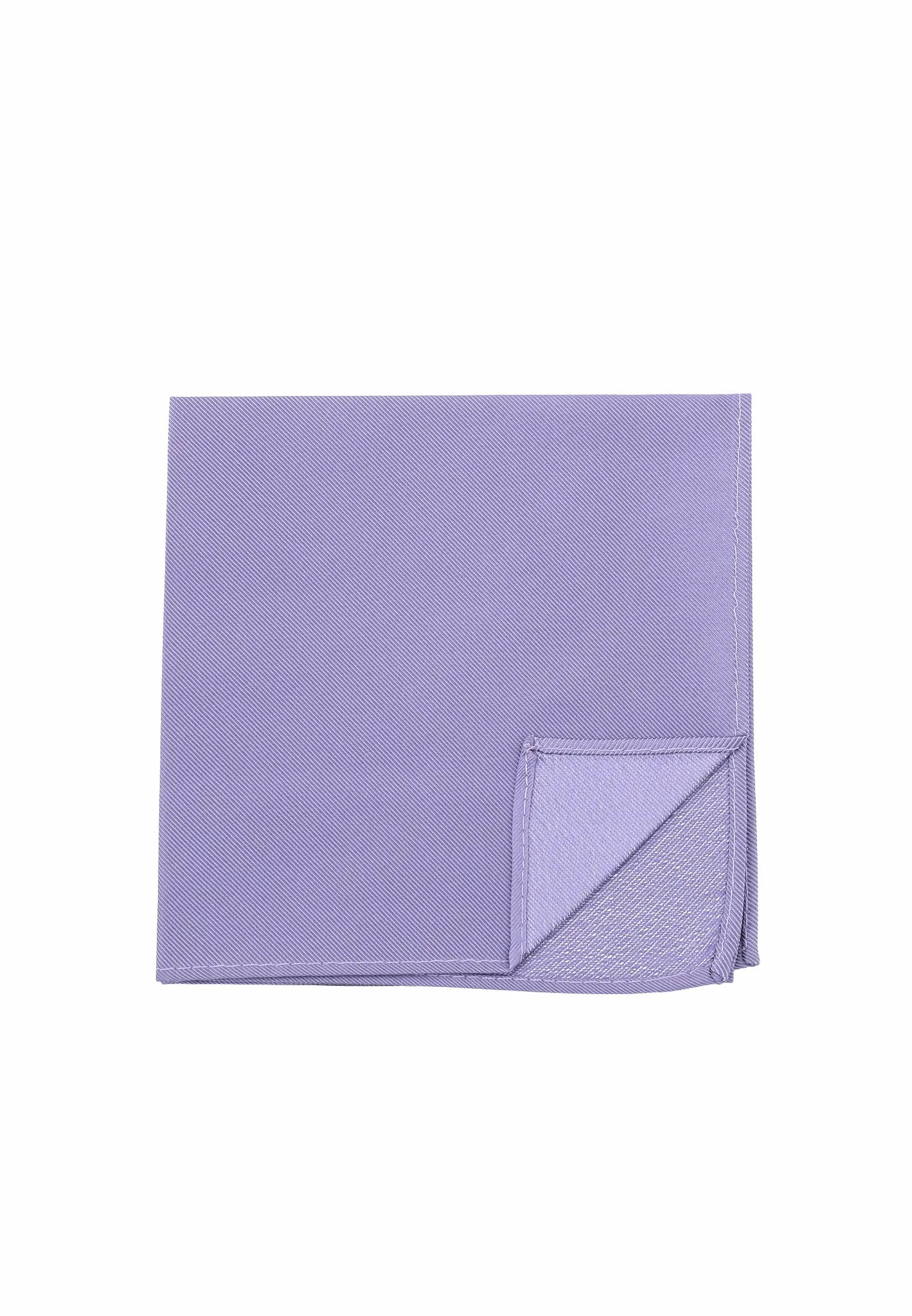 (Flieder) Uni Einstecktuch aus Seide Rückseite 28x28cm