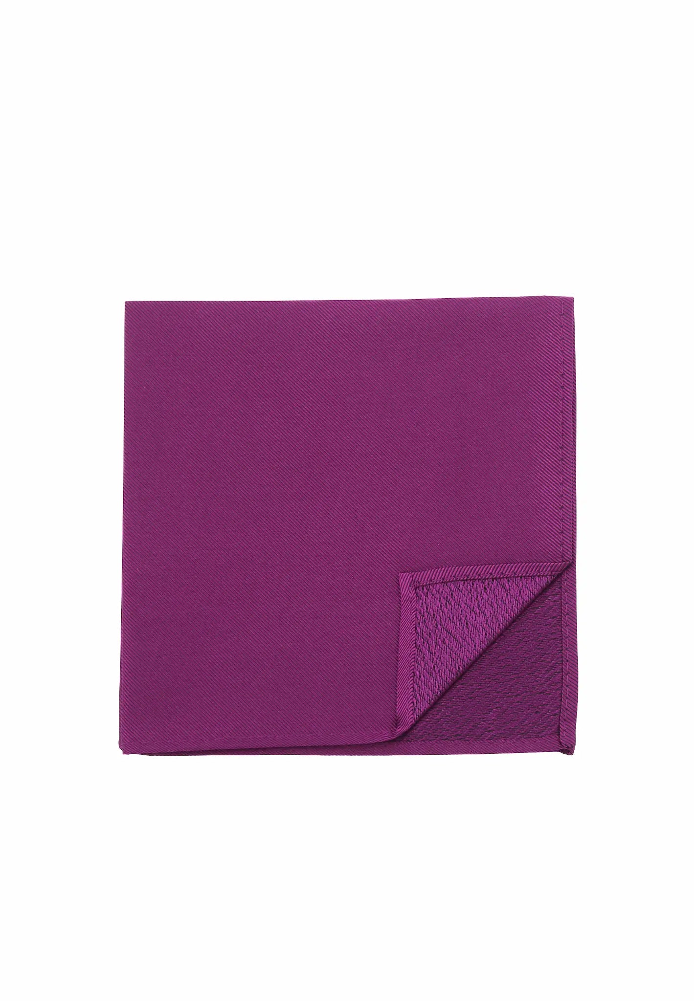 (Lila) Uni Einstecktuch aus Seide Rückseite 28x28cm