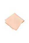 (Apricot) Uni Einstecktuch Herren aus 100% Seide in Pastellfarbe, gefaltet