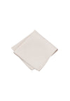 (Beige) Seiden-Einstecktuch mit feinem Kachelmuster, gefaltet, 28x28 cm