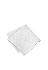 (Champagner) Einstecktuch Hochzeit Paisley Seide – diagonal gefaltet