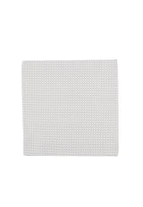 (Beige) Einstecktuch Hochzeit Kreise – Frontalansicht flach ausgelegt