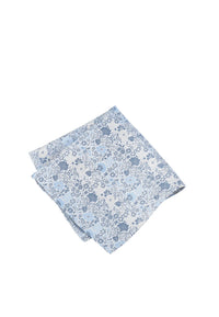 (Hellblau) Einstecktuch Hochzeit Floral Seide – diagonal gefaltet