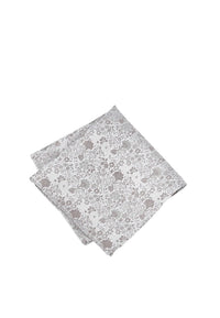 (Taupe) Einstecktuch Hochzeit Floral Seide – diagonal gefaltet