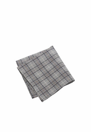 Einstecktuch Herren Glencheck - Grau