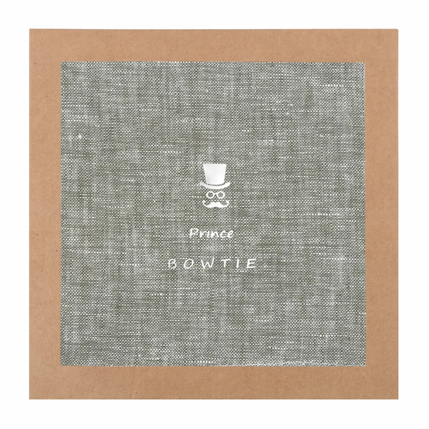 (Mint) Leinen-Einstecktuch in Geschenkverpackung – Prince Bowtie