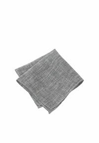 (Grau) Einstecktuch Herren Leinen – Pochette gefaltet