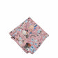 (Rot) Einstecktuch Herren Blumenmuster Seide – Pochette gefaltet