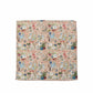 (Beige) Einstecktuch Herren floral 28x28 cm – Gesamtansicht