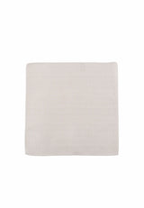 (Beige) Einstecktuch Herren Seide 28x28 cm – Gesamtansicht