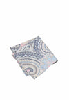(Dunkelblau) Einstecktuch Herren Paisley-Muster Baumwolle – diagonal gefaltet