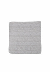 (Beige) Einstecktuch Herren Paisley Seide 28x28 cm – Gesamtansicht