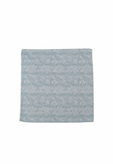 (Petrol) Einstecktuch Herren Paisley Seide 28x28 cm – Gesamtansicht