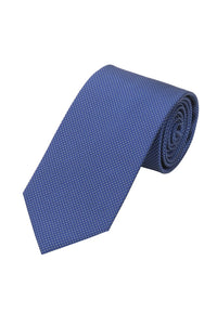 (Jeansblau) Krawatte Herren 100% Seide Picoté 8cm Überlänge 170cm