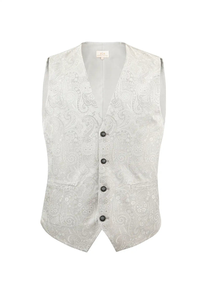 Hochzeitsweste Herren aus Seide – Paisley