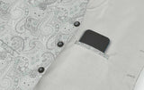 (Grün) Hochzeitsweste Paisley – Detailansicht Innentasche mit Handy