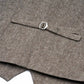 (Beige) Weste Tweed – Rückansicht mit verstellbarem Riegel