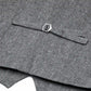 (Grau) Westen Set Herren Tweed – Rückseite mit verstellbarem Riegel