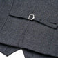 (Anthrazit) Westen Set Herren Tweed – Rückseite mit verstellbarem Riegel